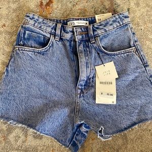 Zara high rise shorts